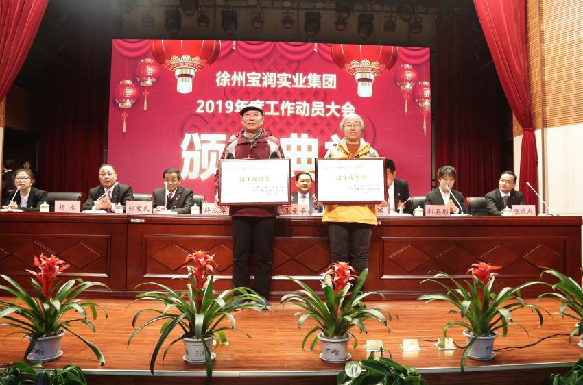 滚球线上平台,滚球（中国）2019年度工作动员大会---集团公司领导为先进单位和先进个人代表颁奖